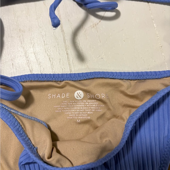 Shade & Shore Vibrant Blue Ribbed Bikini - Picture 2 of 3